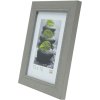 S46KF7 Grey wooden frame with a pearl bevel 18x24 cm