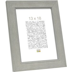 S46KF7 Grey wooden frame with a pearl bevel 20x25 cm