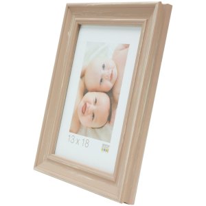 S46LF3 Beige painted photo frame in cottage style 15x20 cm