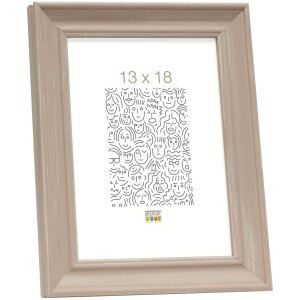 S46LF3 Beige painted photo frame in cottage style 20x25 cm