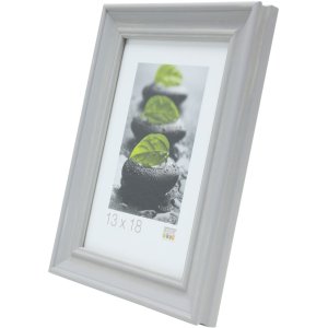 S46LF7 Grey painted photo frame in cottage style 15x15 cm