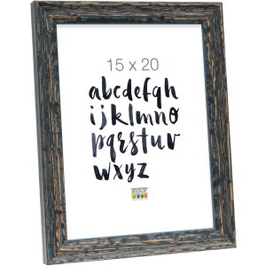 S46MF2 Black photo frame in a beach wood style 13x13 cm