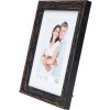 S46MF2 Black photo frame in a beach wood style 13x13 cm