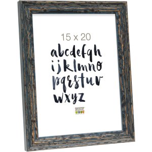 S46MF2 Black photo frame in a beach wood style 20x30 cm