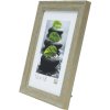 S46MF8 Green photo frame in a beach wood style 15x20 cm