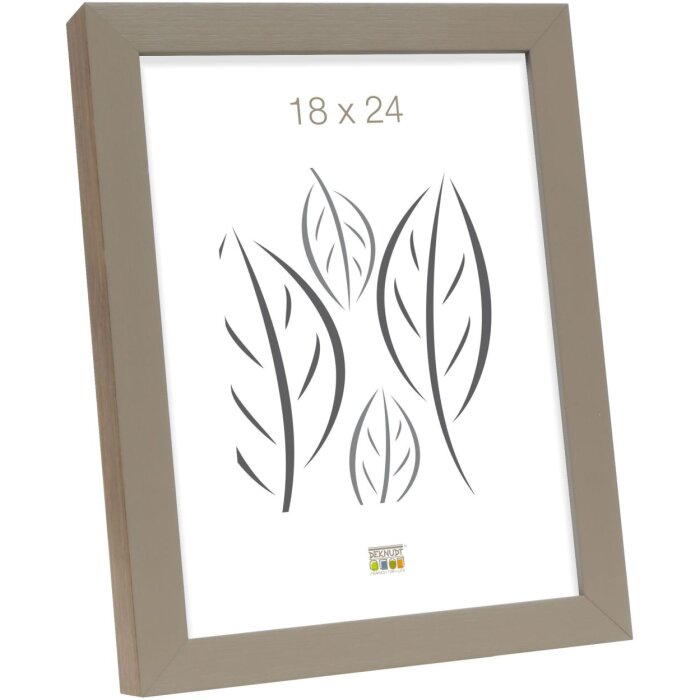 S46PH3 Wooden photo frame in beige with a wood coloured side 13x18 cm