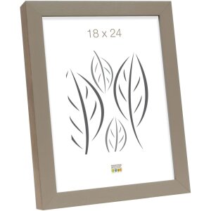 S46PH3 Wooden photo frame in beige with a wood coloured...