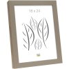 S46PH3 Wooden photo frame in beige with a wood coloured side 20x20 cm