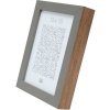 S46PH7 Wooden photo frame in grey with a wood coloured side 20x20 cm