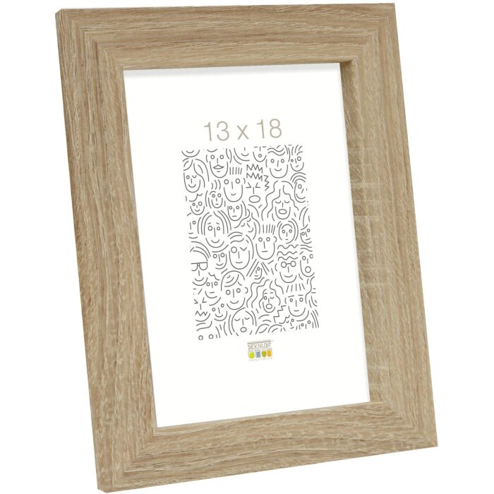 S49BH1 Photo frame in a natural wood colour 18x24 cm