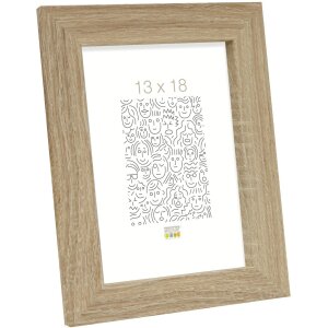 S49BH1 Photo frame in a natural wood colour 18x24 cm