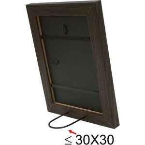 S49BH2 Photo frame in a dark brown wood colour 20x20 cm