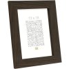 S49BH2 Photo frame in a dark brown wood colour 20x20 cm