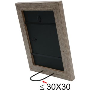 S49BH3 Photo frame in a grey wood colour 15x15 cm