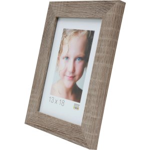 S49BH3 Photo frame in a grey wood colour 20x28 cm