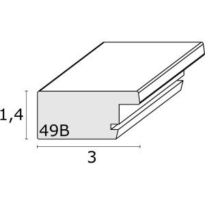 S49BH3 Photo frame in a grey wood colour 30x30 cm