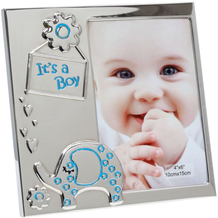 S57MA1 Frame in silver colour its a boy 10x15 cm