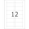 Inserts for name badges A4 75x40 mm white cardboard non-adhesive 300 pcs.