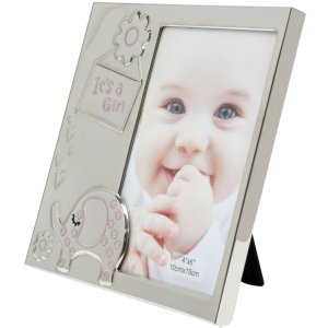 S57MA2 Frame in silver colour its a girl 10x15 cm