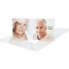 S58RL2 Double frame in transparent resin for vertical pictures 5,5x8,6 cm