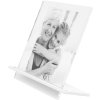 S58SD1 Transparent photo frame 5,4mm thickness with white support 13x18 cm