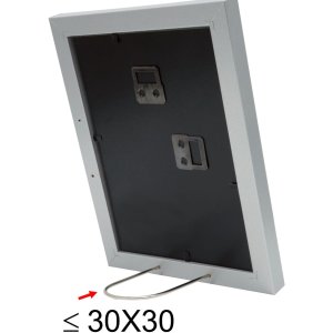 S66KD1 Photo frame in silver colour with mount 50x70 cm