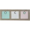 S67TT1 Magnetic memo board in wood for 3 photos or cards