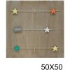 S67TT2 Board in wood with clothes-pegs 50x50 cm