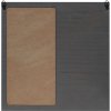 S67TT4 Memo board in grey wood with black board