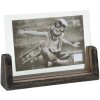 S67TZ2 Black painted photo holder for 1 horizontal photo 13x18 cm