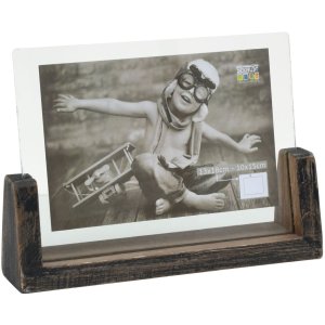 S67TZ2 Black painted photo holder for 1 horizontal photo...