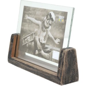 S67TZ2 Black painted photo holder for 1 horizontal photo...