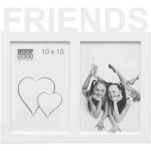 S68NK1 White frame for 2 pictures - FRIENDS 10x15 cm