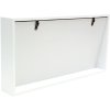 S68QK1 White cubic frame with a sloping back for 3 photos 10x15 cm