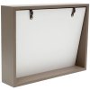 S68QK9 Taupe cubic frame with a sloping back for 2 photos 10x15 cm