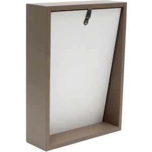 S68QK9 Taupe cubic frame with a sloping back 15x20 cm