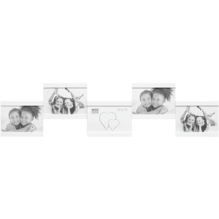 S68RK1 Multi picture frame in white for 5 pictures 10x15 cm