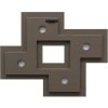 S68RK9 Multi picture frame in taupe for 4 pictures 10x15 cm