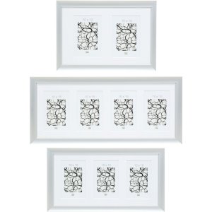 S021D1 Aluminium multi frame silver 2 to 4 photos 10x15...