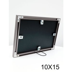 S021D7 Aluminium multi frame grey 2 to 4 photos 10x15 cm and 13x18 cm