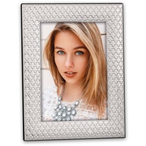 Metal photo frame S144 silver glossy 10x15 cm