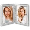 Double frame DS50 silver glossy 2 photos 10x15 cm