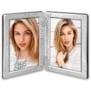 Double frame DS50 silver glossy 2 photos 13x18 cm