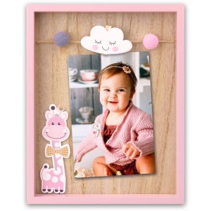 Ryan baby frame 10x15 cm pink