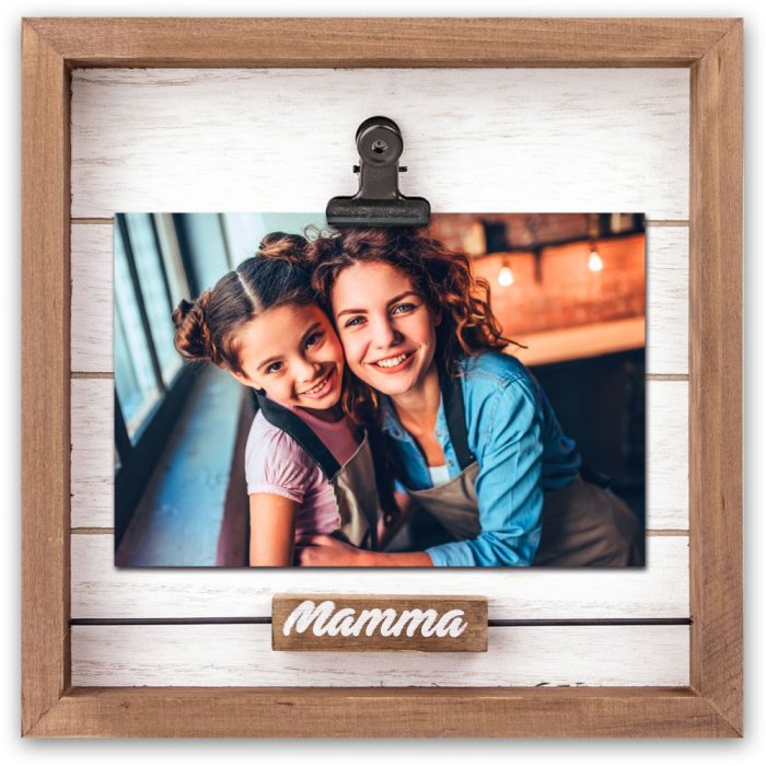 Camilla wooden photo frame Mamma 10x15 cm