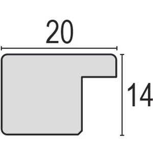 M57 Basic wooden frame 10x15 cm white