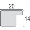 M57 Basic wooden frame 20x30 cm white