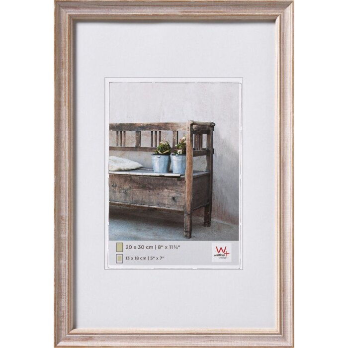 Bench wooden frame 18x24 cm brown