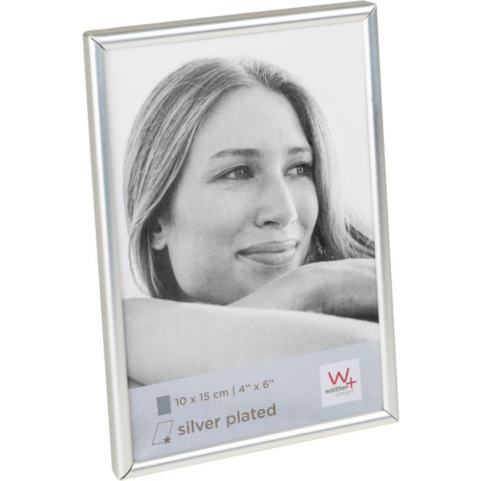 Chloe photo frame 10x15 cm matt silver