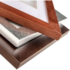 Nizza wooden frame 10x15 cm silver